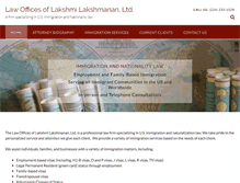 Tablet Screenshot of laxmilaw.com